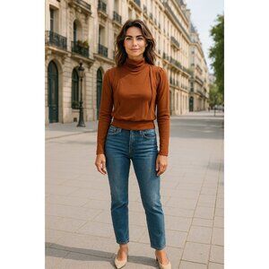 ASTR Women Brown Blouse XS